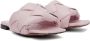 Bottega Veneta Pink Lido Flat Sandals - Thumbnail 4