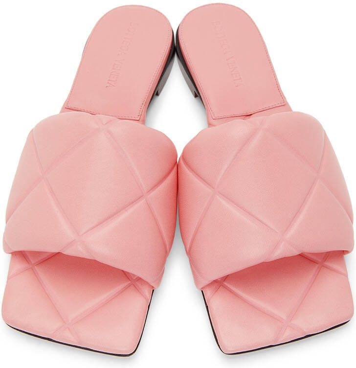 Bottega Veneta Pink Lido Flat Sandals