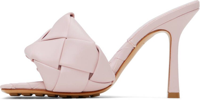 Bottega Veneta Pink Lido Heeled Sandals