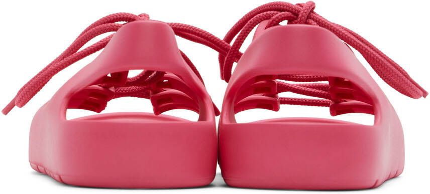 Bottega Veneta Pink Rubber Jelly Sandals