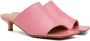 Bottega Veneta Pink Stretch Heeled Mules - Thumbnail 4