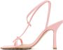 Bottega Veneta Pink Stretch Heeled Sandals - Thumbnail 3