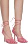 Bottega Veneta Pink Stretch Web Heels - Thumbnail 4