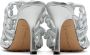 Bottega Veneta Silver Stretch Mule Heeled Sandals - Thumbnail 2