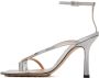 Bottega Veneta Silver Stretch Strap Sandal - Thumbnail 3