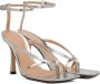 Bottega Veneta Silver Stretch Strap Sandal - Thumbnail 4