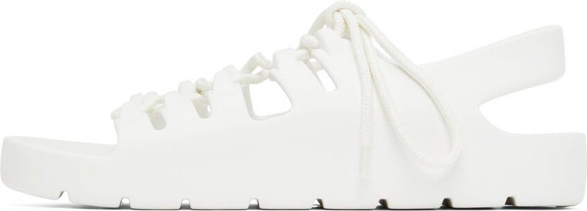 Bottega Veneta White Jelly Sandals