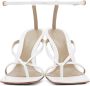 Bottega Veneta White Stretch Heeled Sandals - Thumbnail 2