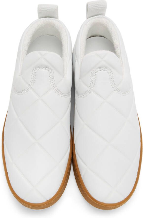 Bottega Veneta White 'The Quilt' Sneakers