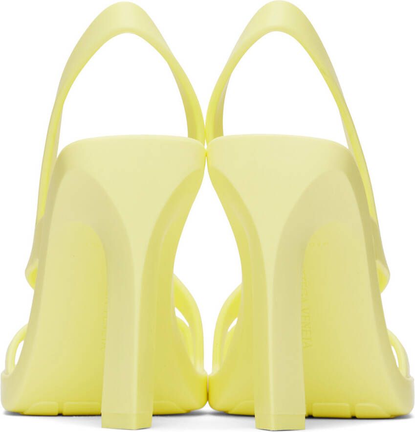 Bottega Veneta Yellow Jimbo Heeled Sandals