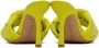 Bottega Veneta Yellow Maxi Intreccio Lido Heeled Sandals - Thumbnail 4