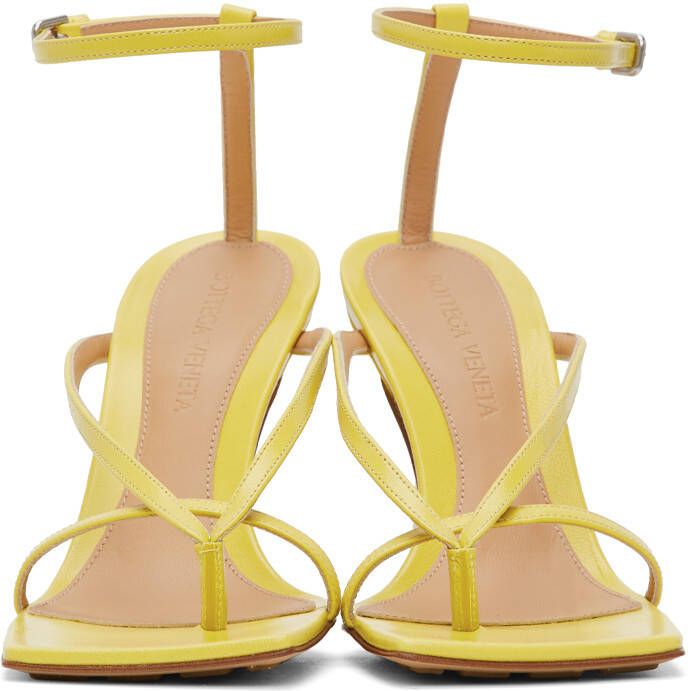 Bottega Veneta Yellow Stretch Sandals