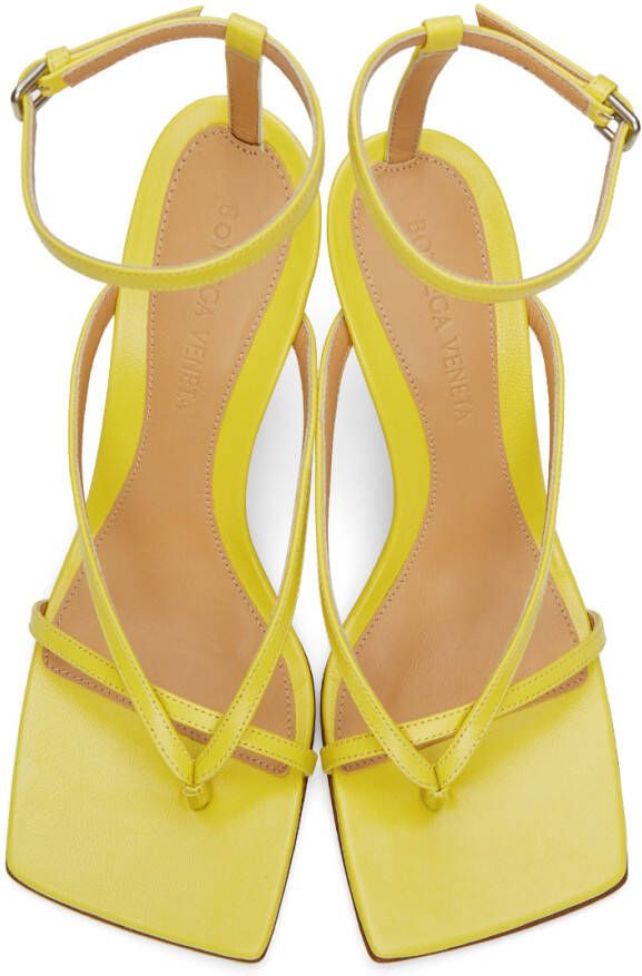 Bottega Veneta Yellow Stretch Sandals