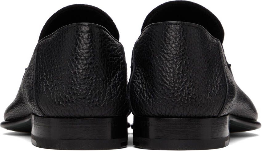 Brioni Black Midnight Blue Penny Loafers