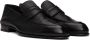 Brioni Black Midnight Blue Penny Loafers - Thumbnail 4