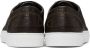 Brioni Brown Leather Sneakers - Thumbnail 2