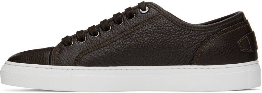 Brioni Brown Leather Sneakers