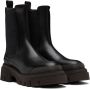 Brunello Cucinelli Black Calfskin Chelsea Boots - Thumbnail 4