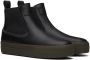 Brunello Cucinelli Black Leather Ankle Boots - Thumbnail 4