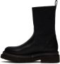 Brunello Cucinelli Black Leather Chelsea Boots - Thumbnail 3