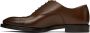 Brunello Cucinelli Brown Lace-Up Oxfords - Thumbnail 3