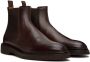 Brunello Cucinelli Brown Natural Chelsea Boots - Thumbnail 4