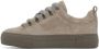 Brunello Cucinelli Taupe Suede Low-Top Sneakers - Thumbnail 3