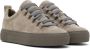 Brunello Cucinelli Taupe Suede Low-Top Sneakers - Thumbnail 4