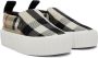 Burberry Baby Beige Check Sneakers - Thumbnail 4