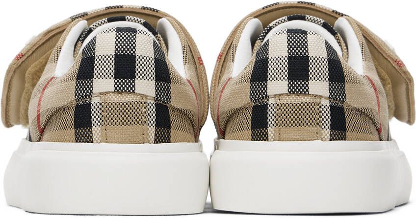 Burberry Baby Beige Check Sneakers