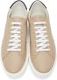 Burberry Beige Bio-Based Striped Sole Sneakers - Thumbnail 5