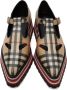 Burberry Beige Check Aldwych Mary Jane Oxfords - Thumbnail 4