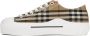 Burberry Beige Check Sneakers - Thumbnail 3