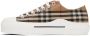 Burberry Beige Cotton Check Sneakers - Thumbnail 3