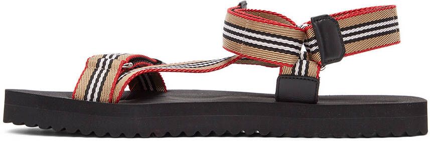 Burberry Beige Icon Stripe Sandals