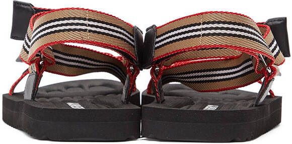 Burberry Beige Icon Stripe Sandals
