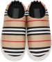 Burberry Beige Icon Stripe Slippers - Thumbnail 4