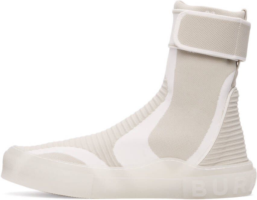 Burberry Beige Sub High Top Sneakers