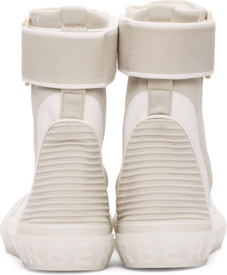 Burberry Beige Sub High Top Sneakers