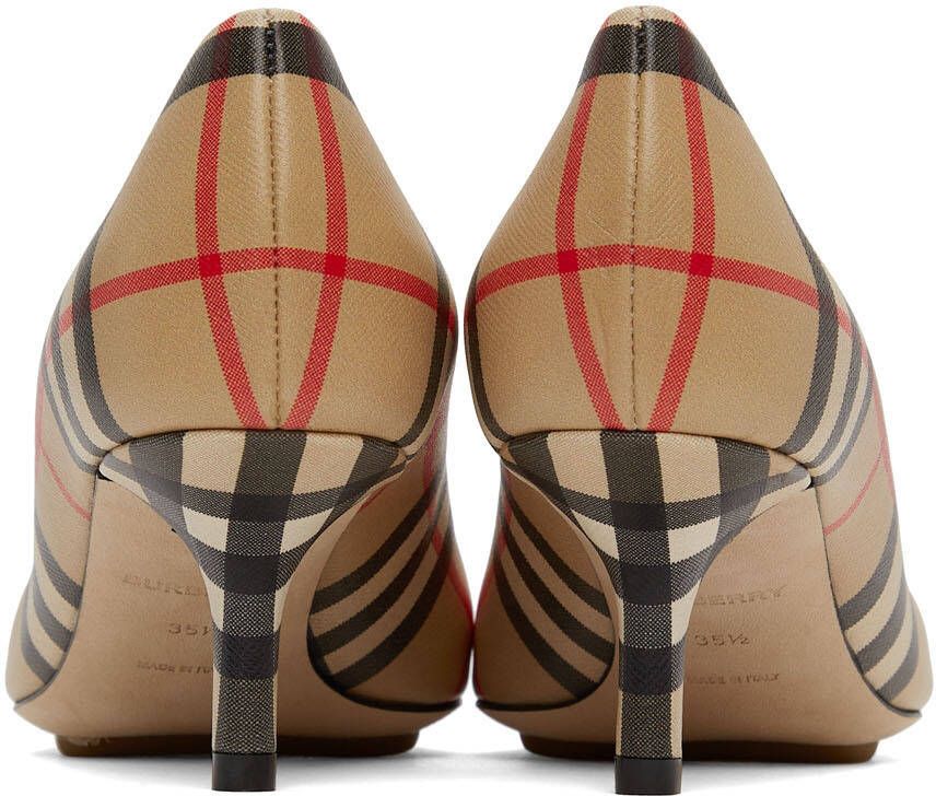 Burberry Beige Vintage Check Aubri Heels