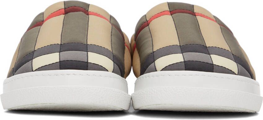 Burberry Beige Vintage Check Slippers