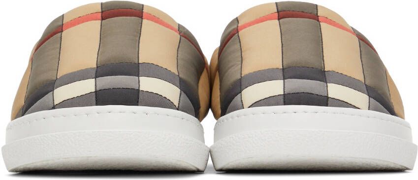 Burberry Beige Vintage Check Slippers