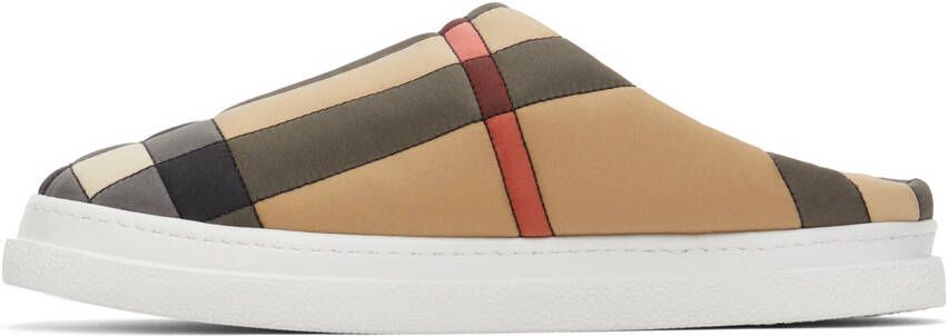 Burberry Beige Vintage Check Slippers