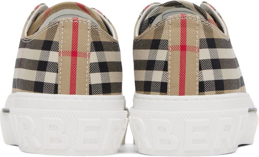Burberry Beige Vintage Check Sneakers