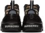Burberry Black & Beige Arthur Check Sneakers - Thumbnail 2