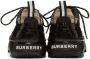 Burberry Black & Beige Arthur Sneakers - Thumbnail 4