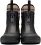 Burberry Black & Beige Flinton Rain Boots - Thumbnail 2