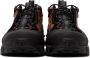 Burberry Black & Orange Leather Arthur Sneakers - Thumbnail 2
