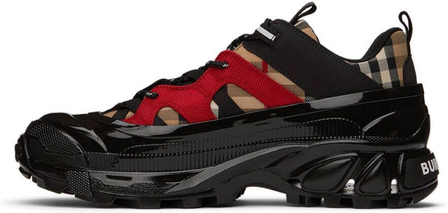 Burberry Black & Red Arthur Sneakers
