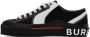 Burberry Black & White Logo Detail Sneakers - Thumbnail 3